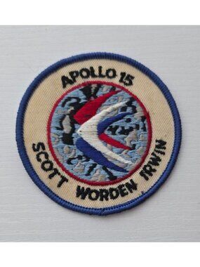 Vintage Apollo 15 NASA Mission Patch - Scott Worden Irwin - 3" Embroidered